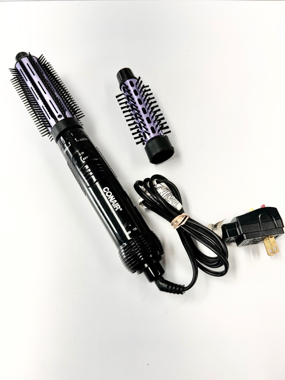 Conair 2 in 1 Hot Air Brush Curling Iron Combo Hair Dryer 1"- 1½" Dual Temp